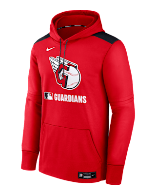 Мужское худи Cleveland Guardians Authentic Collection Nike Therma MLB Pullover Hoodie