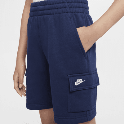 Shorts cargo para niños talla grande Nike Sportswear Club Fleece