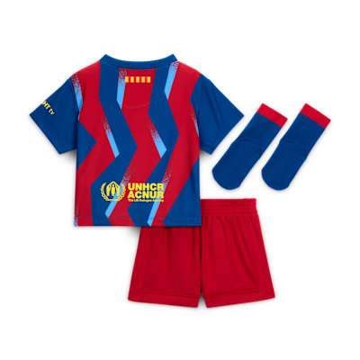 FC Barcelona 2025/26 Stadium Fourth Nike Replika dreiteiliges Fußball Set (Babys und Kleinkinder)