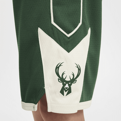 Spodenki dla dużych dzieci (chłopców) Nike NBA Swingman Milwaukee Bucks Icon Edition 2023/24