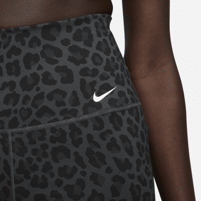 Nike One Women's High-Waisted 7" Leopard Print Biker Shorts