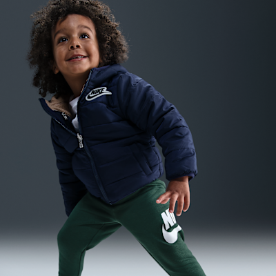 Chamarra acolchada/polar reversible para bebé Nike