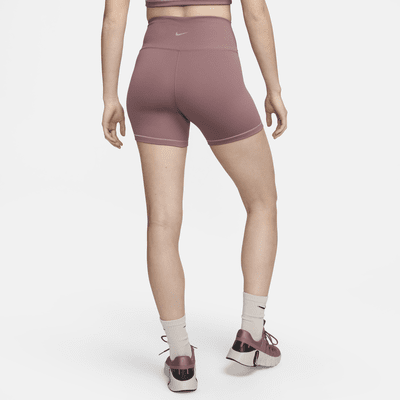 Shorts de ciclismo de tiro alto de 18 cm para mujer Nike One Rib