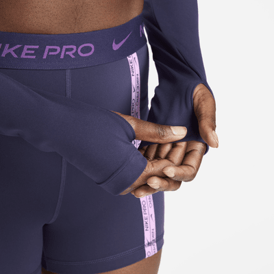 Playera de manga larga cropped para mujer Nike Pro Dri-FIT