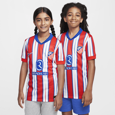 Atlético Madrid 2024/25 Stadium Thuis Nike Dri-FIT replicavoetbalshirt voor kids