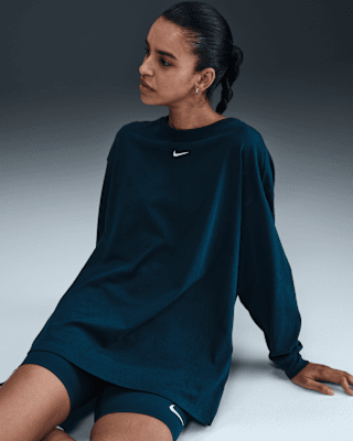 Женская футболка Nike Sportswear Essential Oversized Long-Sleeve