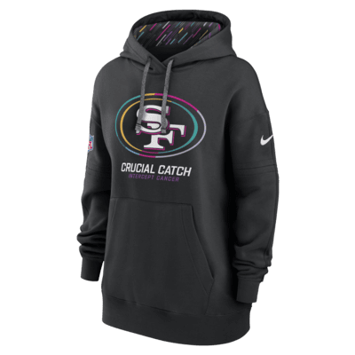 Sudadera con gorro sin cierre Nike de la NFL para mujer San Francisco 49ers Crucial Catch Club