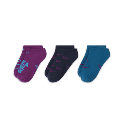 Nike Everyday Big Kids' Lightweight No-Show Socks (3 Pairs)