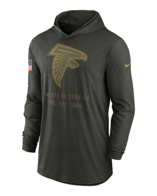 Мужские  Atlanta Falcons Salute to Service Sideline Men’s Nike Dri-FIT NFL Long-Sleeve Hooded Top