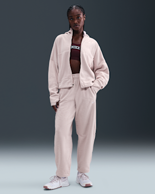 Женские  Nike One Therma-FIT Mid-Rise Fleece Pants