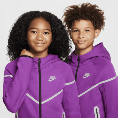 Nike Sportswear Tech Fleece Big Kids' (Boys') Reflective Full-Zip Hoodie