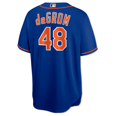 NWT Men's JACOB deGROM New York Mets Royal Blue Nike Replica Jersey - Medium