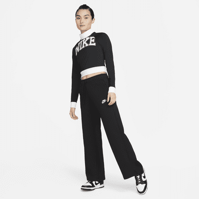 Nike Sportswear Club Fleece 女款中腰寬褲管運動褲