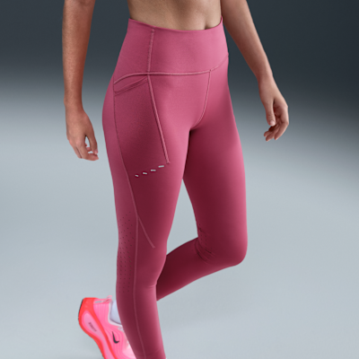 Leggings de correr de tiro alto de 7/8 con bolsillos para mujer Nike Swift