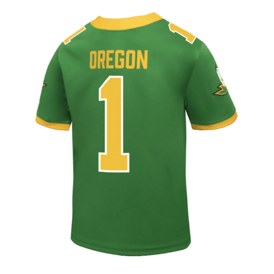 Jersey de fútbol americano universitario Nike Replica para niños talla grande Oregon