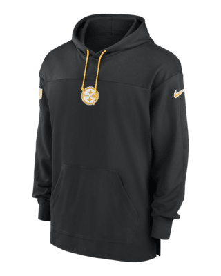 Мужские джерси Pittsburgh Steelers Sideline Jersey Nike Dri-FIT NFL Pullover Hoodie