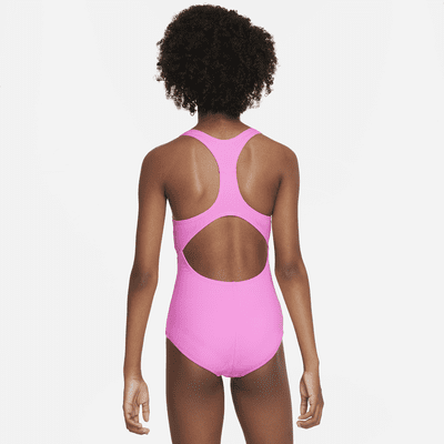 Traje de baño de una sola pieza con espalda deportiva para niña talla grande Nike Essential