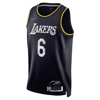 mentiroso kiwi emulsión Jersey de la NBA Nike Dri-FIT para hombre LeBron James Lakers. Nike.com