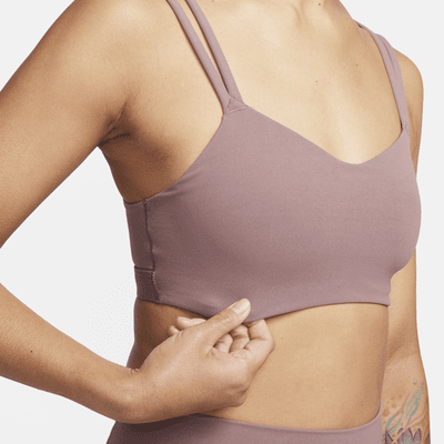 Bra deportivo de baja sujeción con almohadilla para mujer Nike Zenvy Strappy