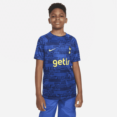 Playera de fútbol para antes del partido Nike Dri-FIT para niños talla ...