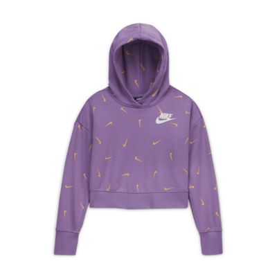 girls purple nike hoodie