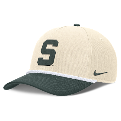 Michigan State Primetime Rope 2-Tone Rise Men's Nike College Adjustable Hat