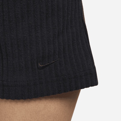 Nike Sportswear Chill Rib Shorts mit schmaler Passform und hohem Bund (Damen, ca. 7,5 cm)