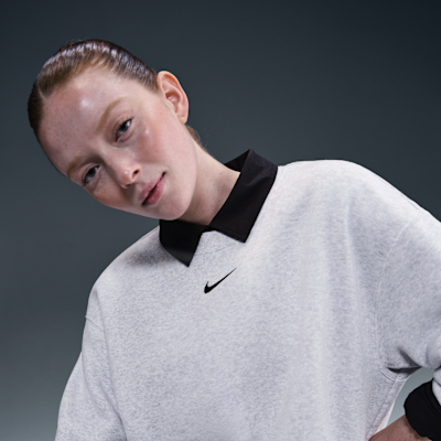 Nike Sportswear Phoenix Fleece Oversized sweatshirt met ronde hals voor dames