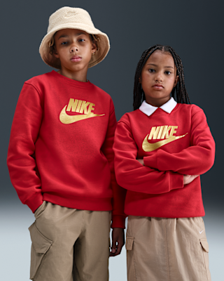 Детский свитшот Nike Sportswear Club Fleece Big Kids' Crew-Neck