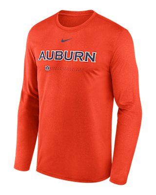 Мужская футболка Auburn Courtside Basketball Shootaround Legend Nike Dri-FIT College Long-Sleeve для баскетбола