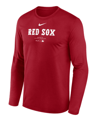 Мужская футболка Boston Red Sox Authentic Collection Practice Nike Dri-FIT MLB Long-Sleeve