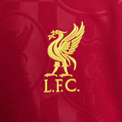 Przedmeczowa koszulka piłkarska z krótkim rękawem dla dużych dzieci Nike Dri-FIT Liverpool F.C. Academy Pro