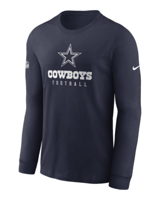 Nike / Men's Dallas Cowboys Dri-FIT Long Sleeve White T-Shirt