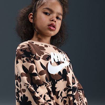 Nike Little Kids' Floral Camo Crew and Leggings Set