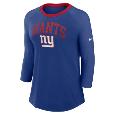 New York Giants Women's Nike NFL 3/4-Sleeve T-Shirt