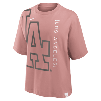 Playera Nike de la MLB para mujer Los Angeles Dodgers Statement Boxy