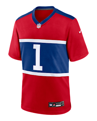 Подростковые джерси Malik Nabers New York Giants Big Kids' Nike NFL Game Jersey