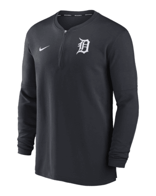 Мужские  Detroit Tigers Authentic Collection Game Time Nike Dri-FIT MLB 1/2-Zip Long-Sleeve Top