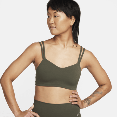 Brassière de sport rembourrée à maintien léger Nike Zenvy Strappy pour femme