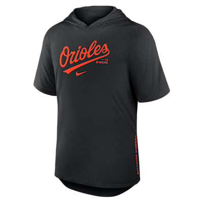 Baltimore Orioles Arched Wordmark Men's Nike Dri-FIT MLB Hooded T-Shirt from Nike - $65