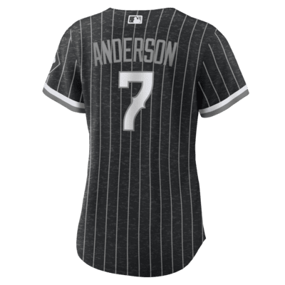 Jersey de béisbol Replica para mujer MLB Chicago White Sox City Connect (Tim Anderson)