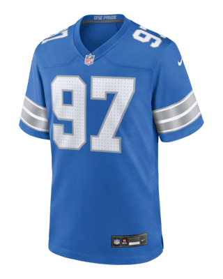 Мужские джерси Aidan Hutchinson Detroit Lions Nike NFL Game Football Jersey для футбола