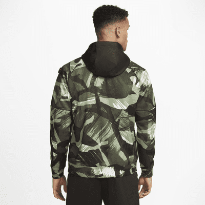 Nike Therma-FIT Sudadera con capucha de fitness con estampado de camuflaje por toda la prenda - Hombre