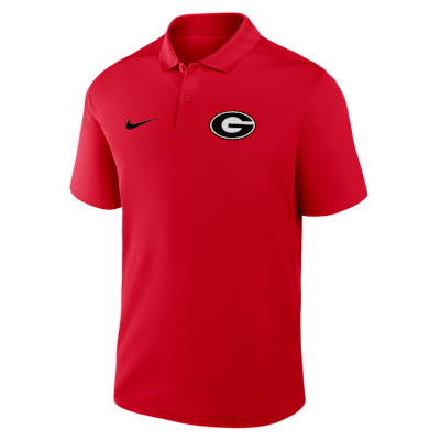 Polo universitario Nike Dri-FIT para hombre Georgia Primetime Victory Primary Logo