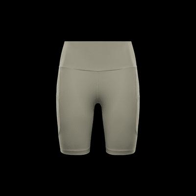 Shorts de ciclismo con bolsillos de tiro alto de 20 cm para mujer Nike One