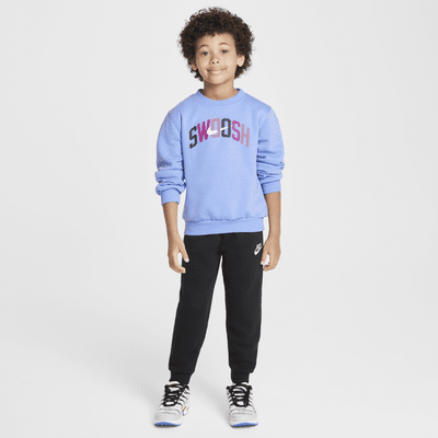 Nike Sportswear Powder Play Little Kids' Lightweight Fleece 2-Piece Crew Set