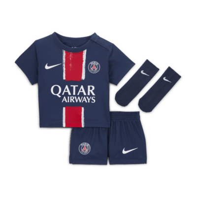 Divisa da calcio replica in 3 pezzi Nike Paris Saint-Germain 2024/25 Stadium per bebè e bimbo/a – Home