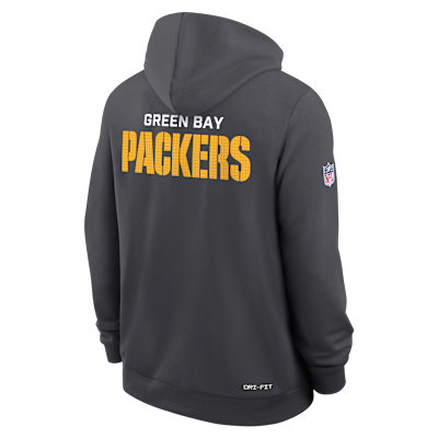 Sudadera con gorro sin cierre Nike Dri-FIT de la NFL para hombre Green Bay Packers Initial Home Sideline