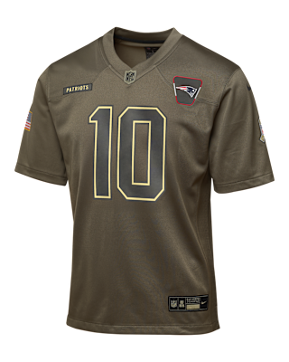 Детские джерси Drake Maye New England Patriots Salute to Service Big Kids’ Nike NFL Game Jersey