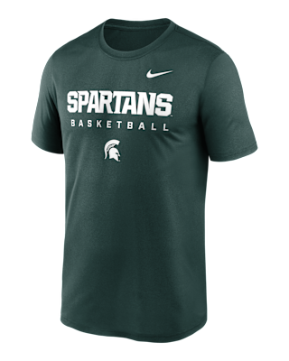 Мужская футболка Michigan State Courtside Basketball Legend Nike Dri-FIT College для баскетбола